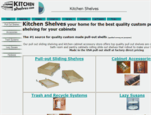 Tablet Screenshot of kitchenshelves.com